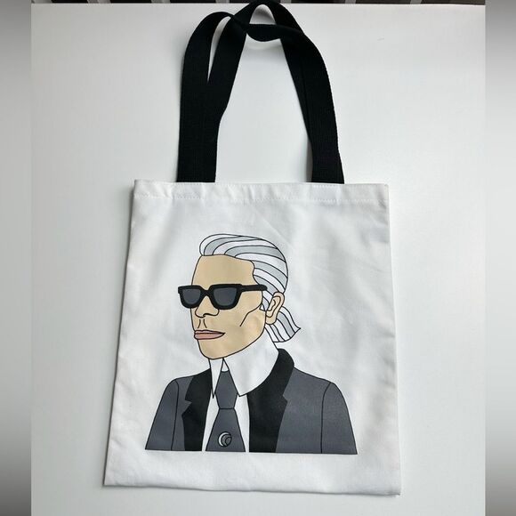 Limited edition Met 2019 Camp exhibition collectible Karl Lagerfeld Canvas Tote - Picture 1 of 3
